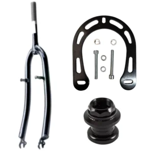 Garfo Sundown Rosca Fina Stander + Ferradura P/Bike + Caixa de Direção Stander Fina 21.1mm