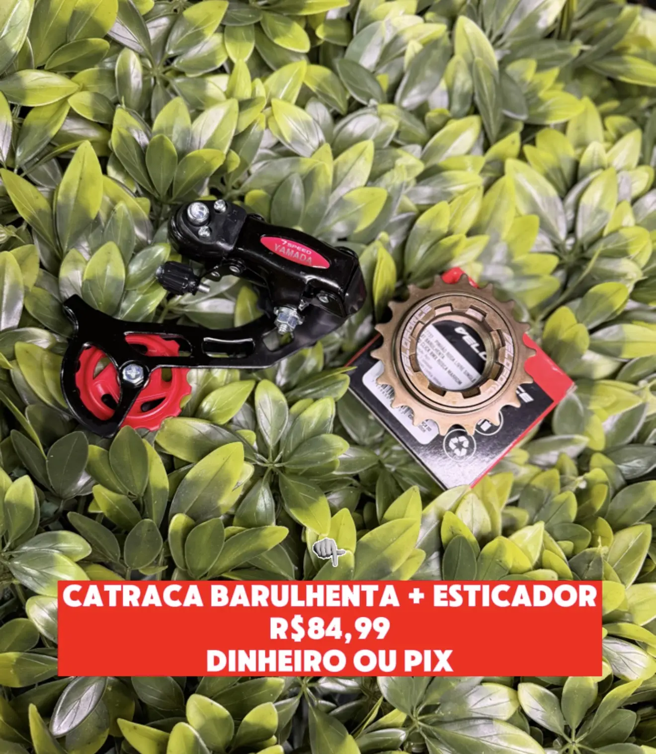 Kit Catraca Barulhenta Single (Veloforce) + Esticador de Corrente (Yamada)